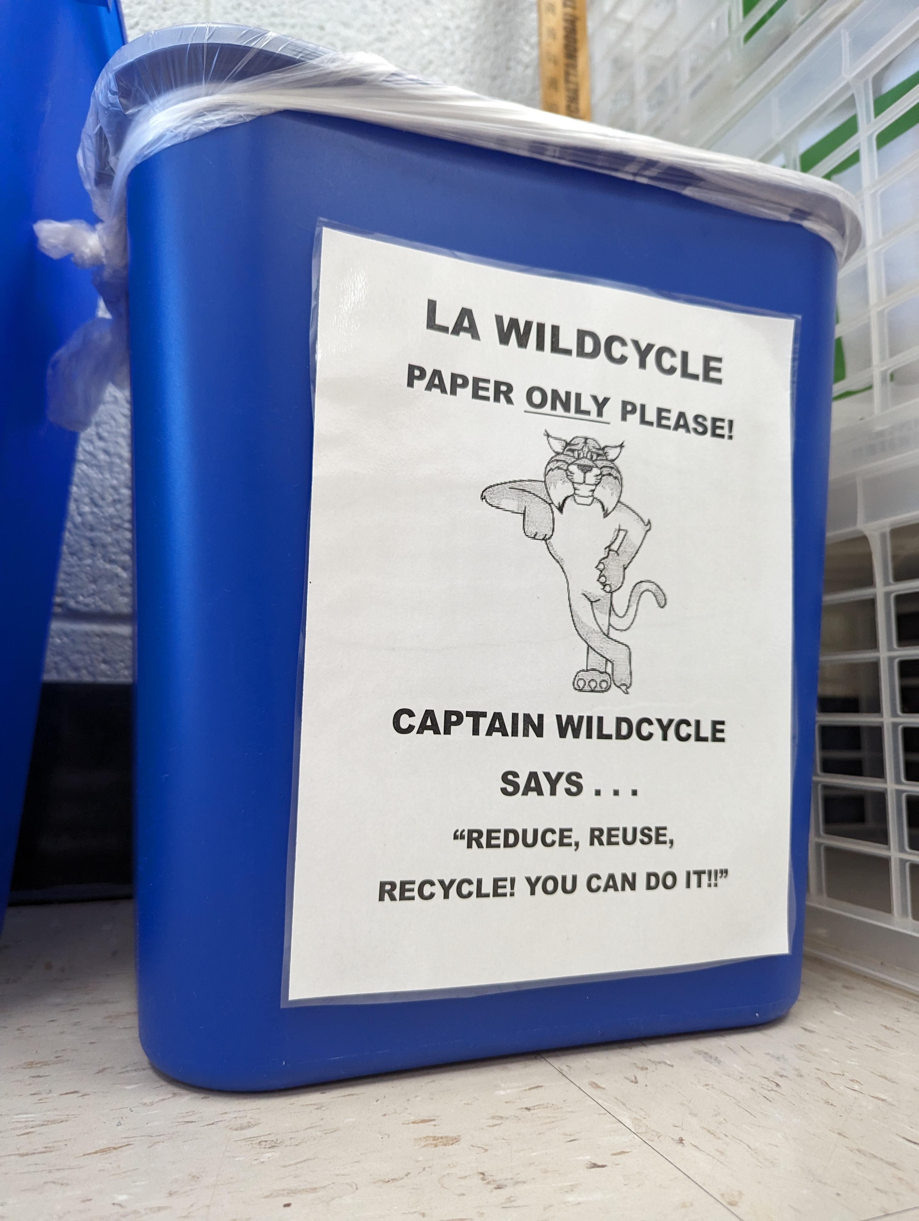 Pictured: Captain Wildcycle, the official mascot of the program. 